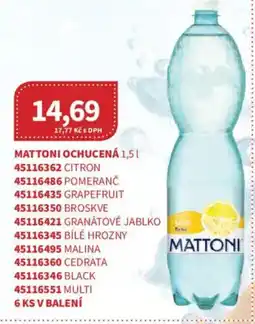 Kubík potraviny Mattoni Ochucená nabídka