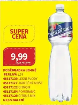 Kubík potraviny Poděbradka Jemně perlivá nabídka