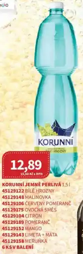 Kubík potraviny Korunní jemně perlivá nabídka