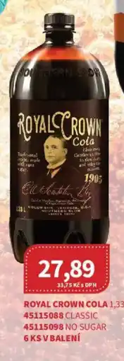 Kubík potraviny Royal Crown cola nabídka