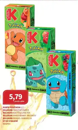 Kubík potraviny Kubík pokémon nabídka