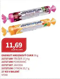 Kubík potraviny Energit hroznový cukr nabídka