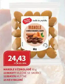 Kubík potraviny Mandle v čokoládě nabídka