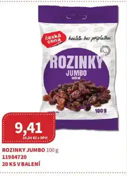 Kubík potraviny Rozinky jumbo nabídka