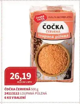 Kubík potraviny Čočka červená nabídka