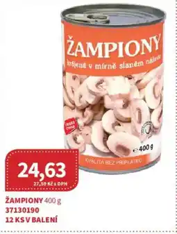 Kubík potraviny Žampiony nabídka