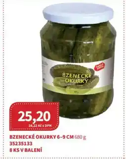 Kubík potraviny Bzenecké okurky 6-9 cm nabídka