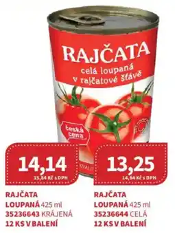 Kubík potraviny Rajčata loupaná nabídka