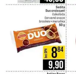 Jip Sedita Duo croissant čokoláda červené ovoce broskev+meruňka 50 g nabídka