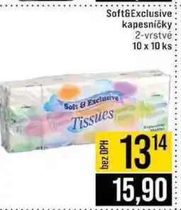 Jip Soft&Exclusive kapesníčky 2-vrstvé 10 x 10 ks nabídka