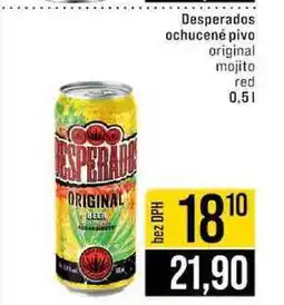Jip Desperados ochucené pivo original mojito red nabídka