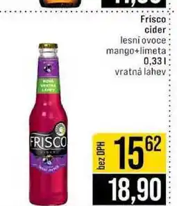 Jip Frisco cider lesni ovoce mango+limeta 0,33l nabídka