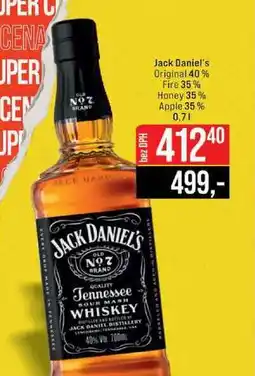 Jip Jack Daniel's Original 40% Fire 35% Honey 35% Apple 35% nabídka