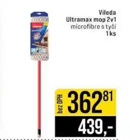 Jip Vileda Ultramax mop 2v1 microfibre s tyči 1ks nabídka