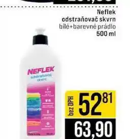 Jip Neflek odstraňovač skvrn bilé+barevné prádlo 500 ml nabídka