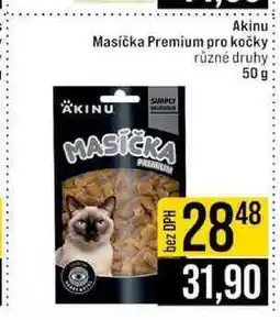 Jip Akinu Masička Premium pro kočky různé druhy nabídka