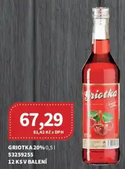 Kubík potraviny Griotka 20% nabídka