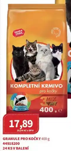 Kubík potraviny Granule pro kočky nabídka