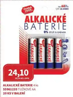 Kubík potraviny Alkalické baterie nabídka