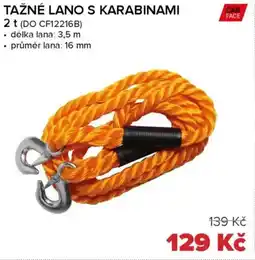 Auto Kelly Tažné lano s karabinami nabídka