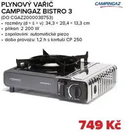 Auto Kelly Plynový vařič campingaz bistro 3 nabídka