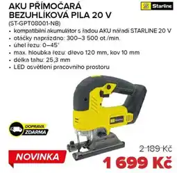 Auto Kelly Aku přímočará bezuhlíková pila 20 v nabídka