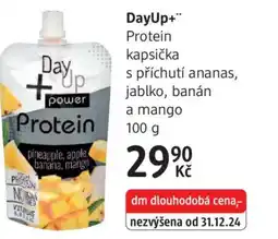 dm drogerie DayUp+" Protein kapsička s příchutí ananas, jablko, banán a mango nabídka