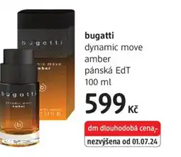 dm drogerie Bugatti dynamic move amber pánská EdT nabídka