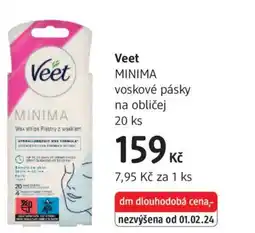 dm drogerie Veet MINIMA voskové pásky na obličej nabídka