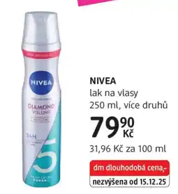 dm drogerie NIVEA lak na vlasy nabídka
