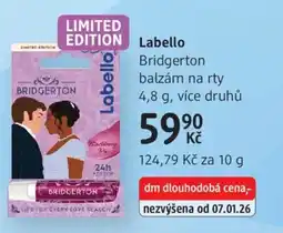 dm drogerie Labello Bridgerton balzám na rty nabídka