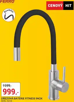 Baumax Dřezová baterie fitness inox šedá, černá nabídka