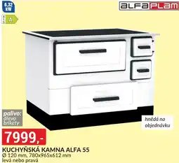 Baumax Kuchyňská kamna alfa 55 nabídka