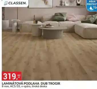 Laminátová podlaha dub trogir
