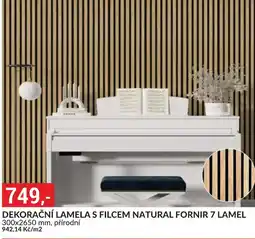 Baumax Dekorační lamela s filcem natural fornir 7 lamel nabídka