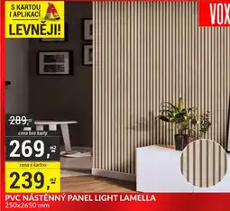 Baumax Pvc nástěnný panel light lamella nabídka