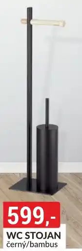 Baumax WC stojan černý/bambus nabídka