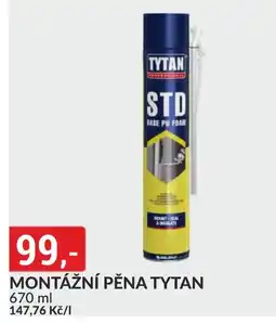 Baumax Montážní pěna tytan nabídka