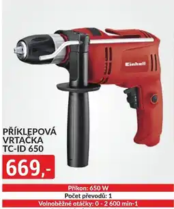 Baumax Příklepová vrtačka tc-id 650 nabídka