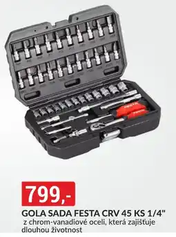 Baumax Gola sada festa crv 45 ks 1/4" nabídka