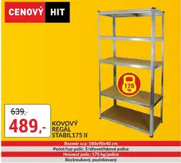 Baumax Kovovy regál stabil175 II nabídka