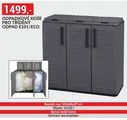 Baumax Odpadkové koše pro tříděný odpad e101/eco nabídka