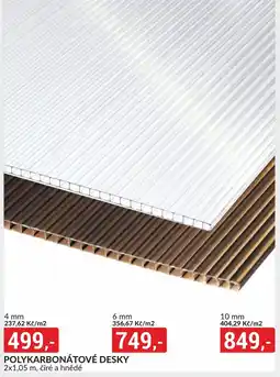 Baumax Polykarbonátové desky nabídka