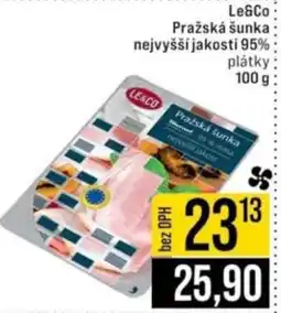 Jip Le&Co Pražská šunka nejvyšší jakosti 95% nabídka