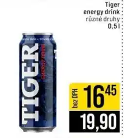 Jip Tiger energy drink nabídka