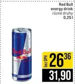 Jip Red Bull energy drink nabídka