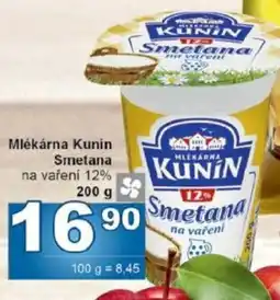 Jip Mlékárna Kunin Smetana nabídka