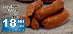 Jip Papriková klobása nabídka