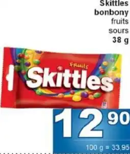 Jip Skittles bonbony fruits sours nabídka