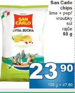 Jip San Carlo chips nabídka